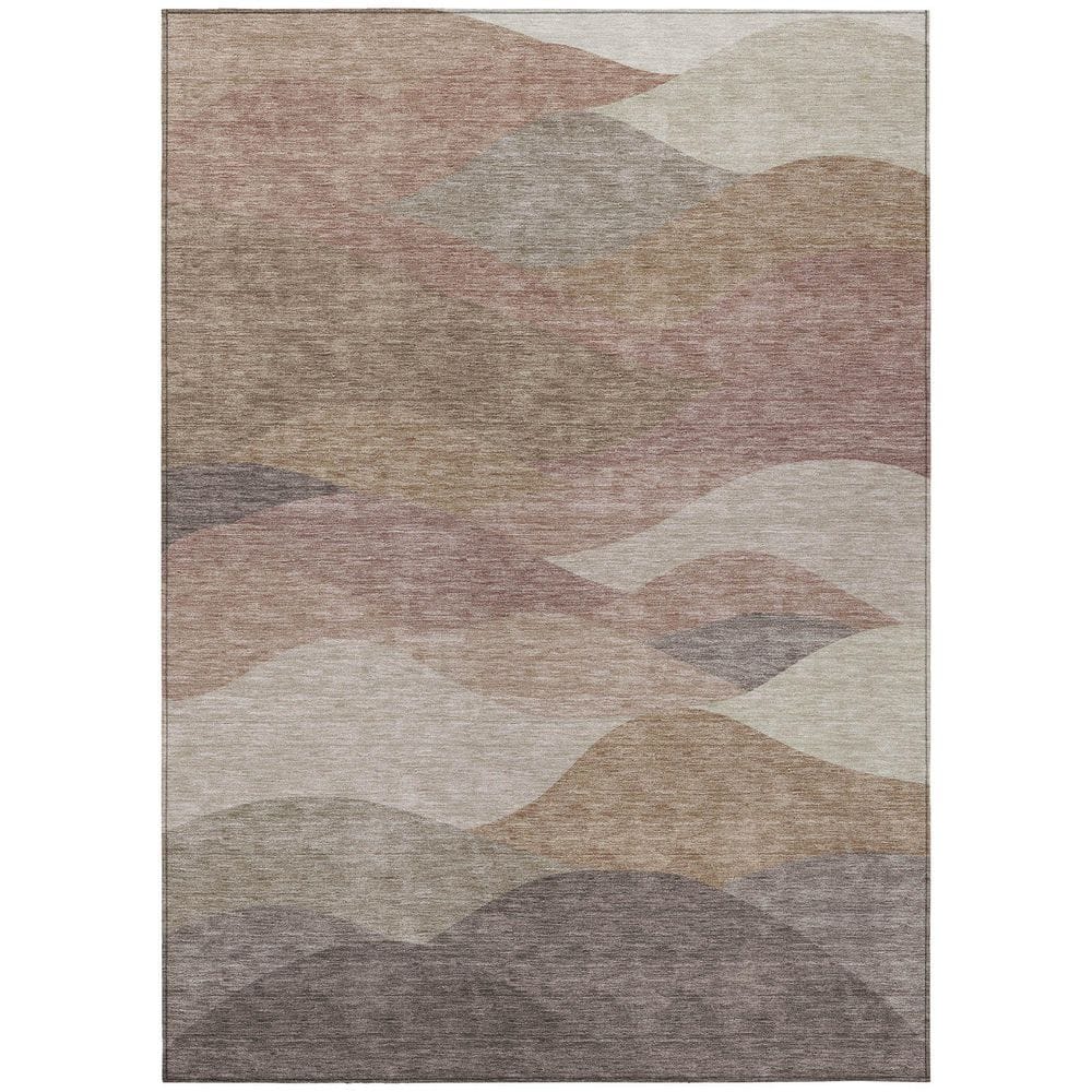 Chantille Machine Washable Indoor/Outdoor Abstract ACN2378 Mocha 3 ft. x 5 ft. Area Rug price history on PriceWatchPro