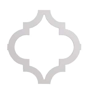 20507 Marrakesh 23.375 in. x 0.25 in. x 23.375 in. White Polyurethane Accent Wall Moulding
