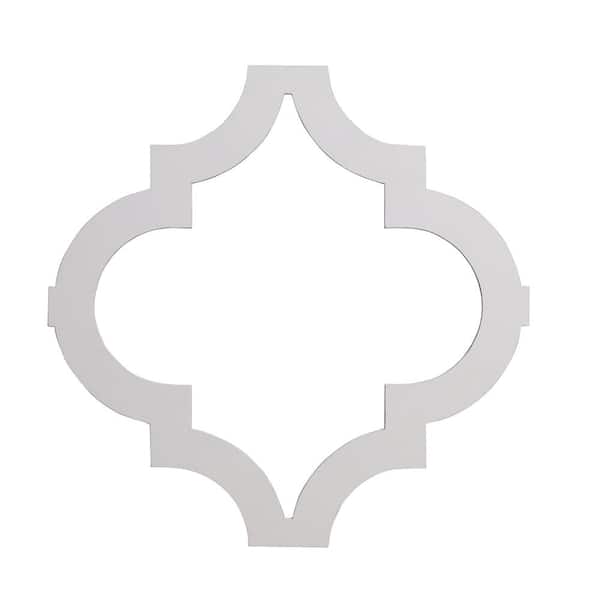 Ornamental Mouldings 20507 Marrakesh 23.375 in. x 0.25 in. x 23.375 in. White Polyurethane Accent Wall Moulding