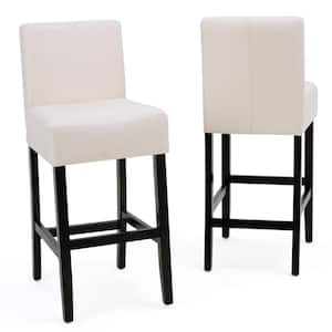 Lopez 17.25 in. Beige Counter Stools (Set of 2)