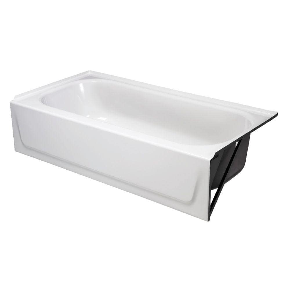 Bootz 14.25 in. H X 30 in. W X 60 in. L White Bathtub