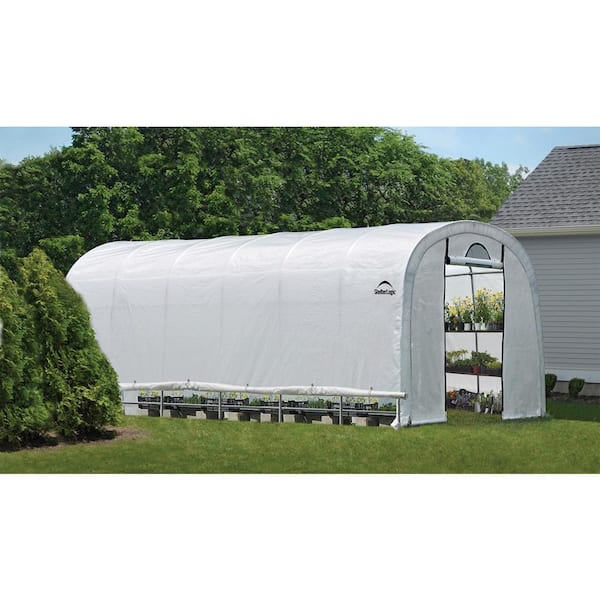 ShelterLogic GrowIt Translucent 24 in. H X 48 in. W Round Style Raised Bed Greenhouse