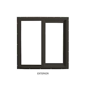 47.5 in. x 47.5 in. Select Series Vinyl Horizontal Sliding Left Hand Bronze Window with HP2+ Glass
