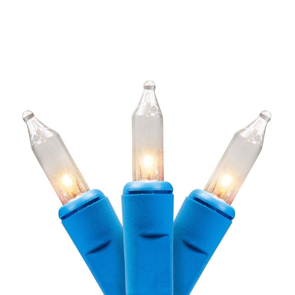Mini Christmas Commercial Light Set - Clear - 60' Blue Wire - 100ct price history on PriceWatchPro