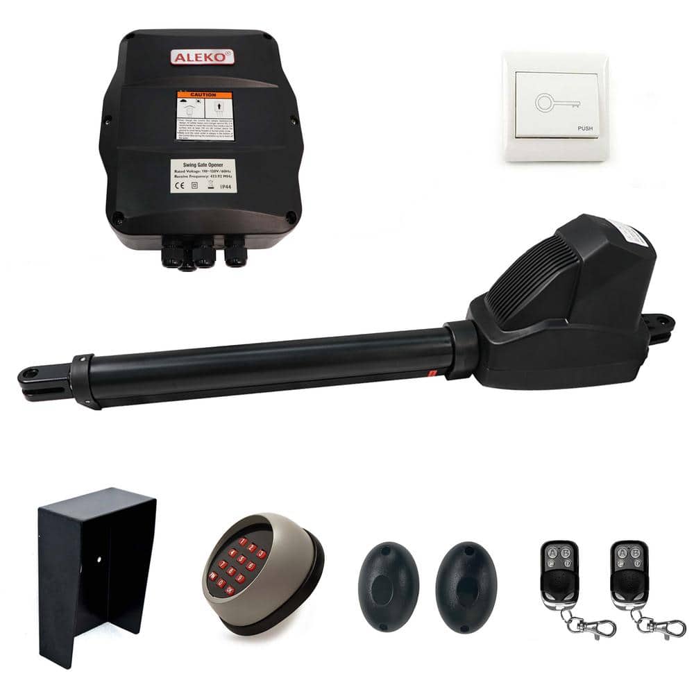 ALEKO Single Swing Gate Operator - AS600 AC/DC - Accessory Kit ACC4 ...