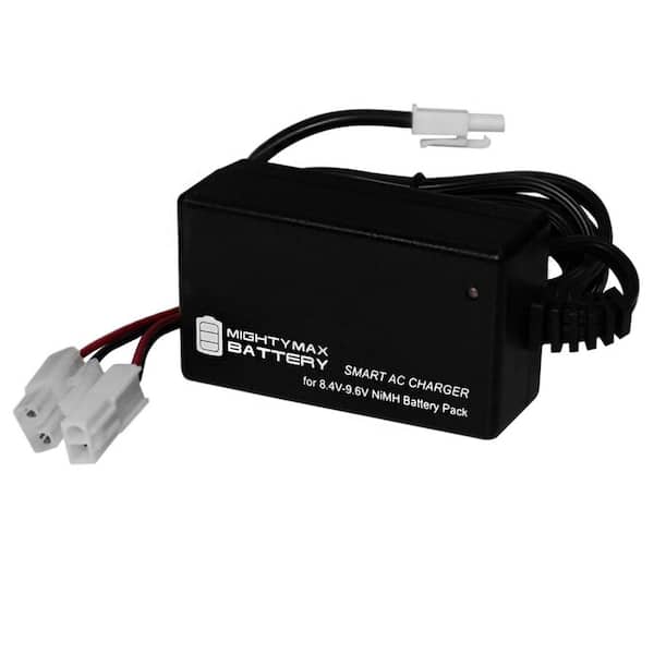 MIGHTY MAX BATTERY Smart Charger for 8.4-Volt - 9.6-Volt NiMH Battery Packs with Mini Tamiya Connector