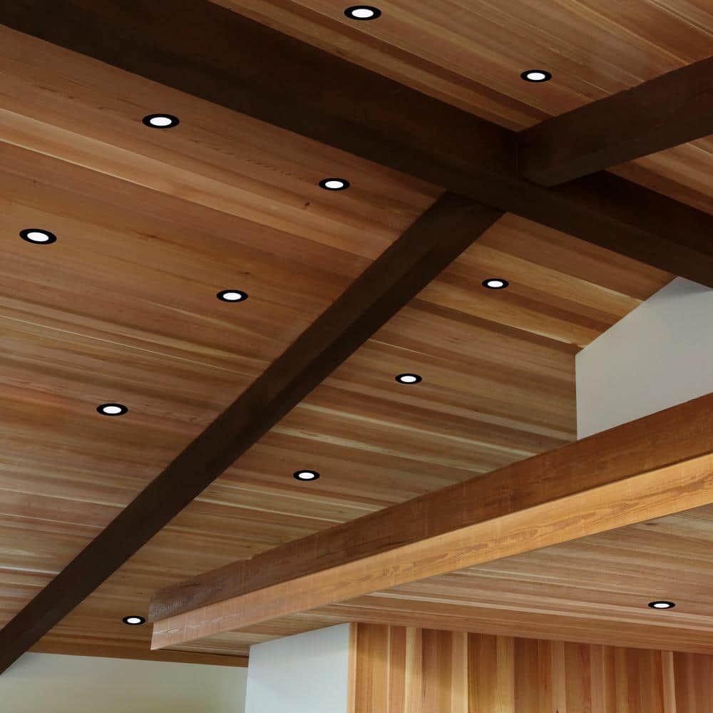 Black 3-Inch Ultra-Thin Aluminum LED Recessed Downlight