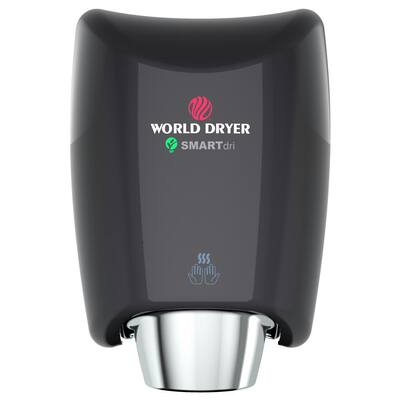 SMARTdri Electric Hand Dryer, High Efficiency, High Speed, Antimicrobial Technology, 110-120 volt, Aluminum Black Cover