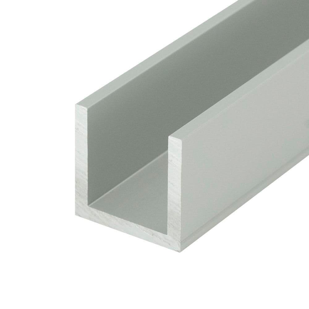 1 in. D x 1 in. W x 36 in. L Finished Anodized Satin Metal Aluminum U-Channel Moulding Fits 3/4 in. Boards (4-PACK) price history on PriceWatchPro
