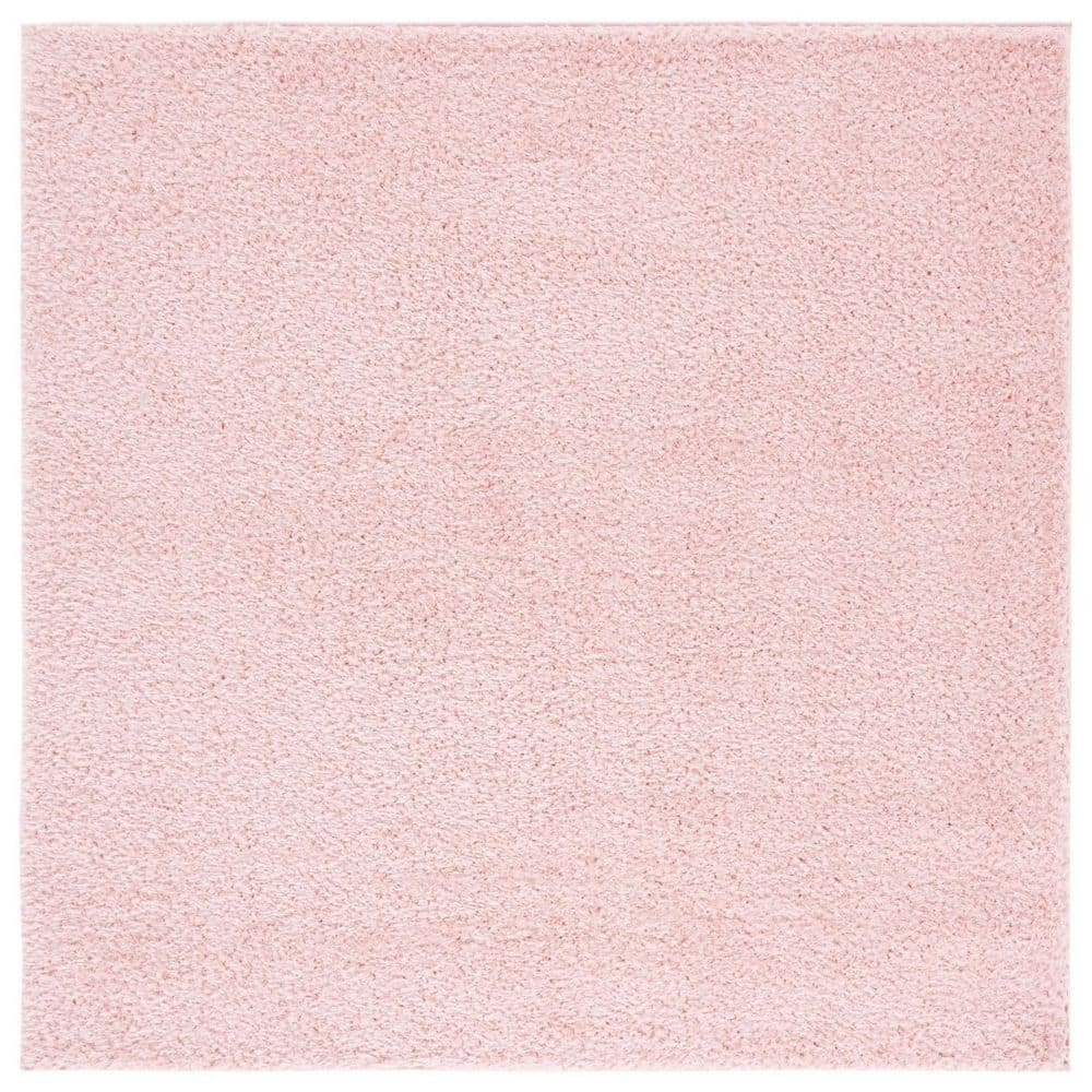 Lindsay Shag 7 ft. x 7 ft. Pink Modern Solid Square Area Rug price history on PriceWatchPro