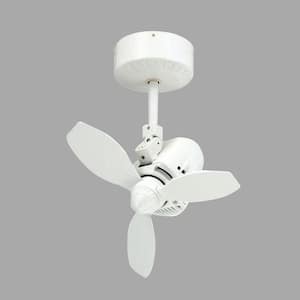 Mustang 18 in. Oscillating Pure White Indoor/Outdoor Ceiling Fan