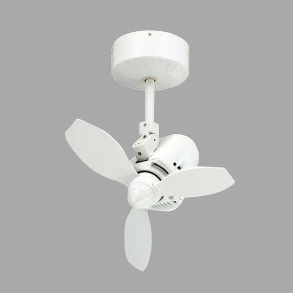 TroposAir Mustang 18 in. Oscillating Pure White Indoor/Outdoor Ceiling Fan