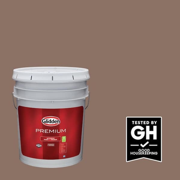 5-gal. PPG1073-6 Derby Brown Flat Interior Latex Paint