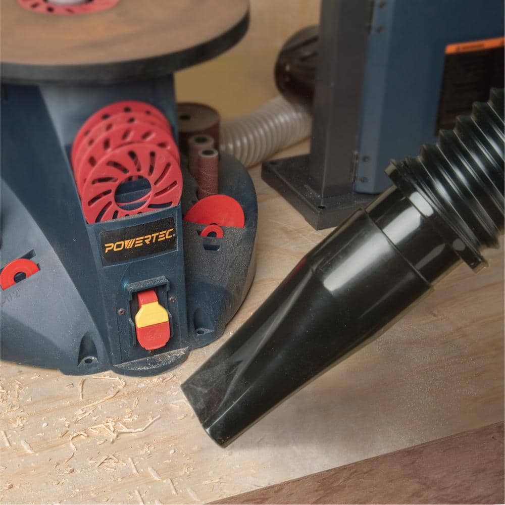 POWERTEC 4-Inch Black Polypropylene Dust Collection Hose Kit