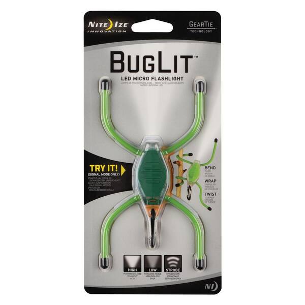 Nite Ize BugLit Green Clear Body/White LED Flashlight