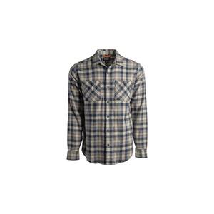 Woodfort Men's M Eclipse Littleton Plaid Flex Flannel Button Down Work Shirt