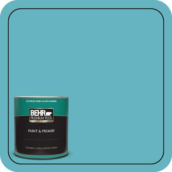 BEHR PREMIUM PLUS 1 qt. #MQ4-51 Adonis Semi-Gloss Enamel Exterior Paint & Primer