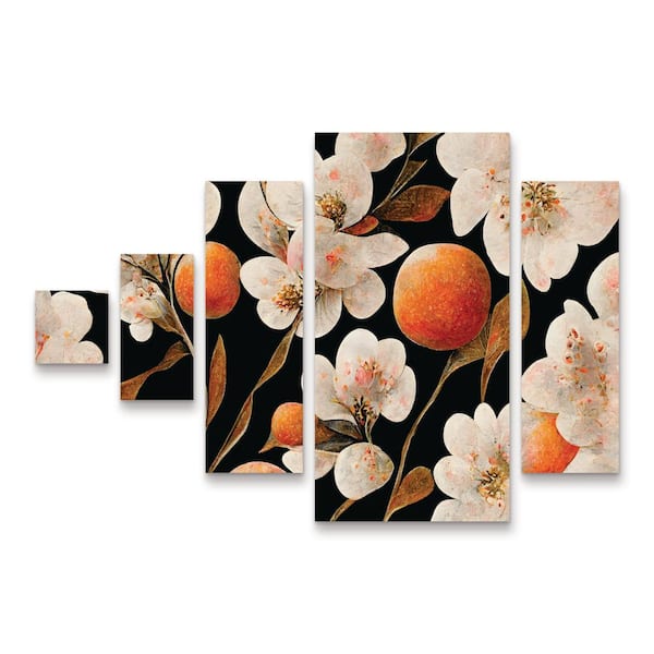 Trademark Fine Art Tree Child Wild Oranges Multi Panel Unframed Photography Wall Art 32 in. x 44 in.