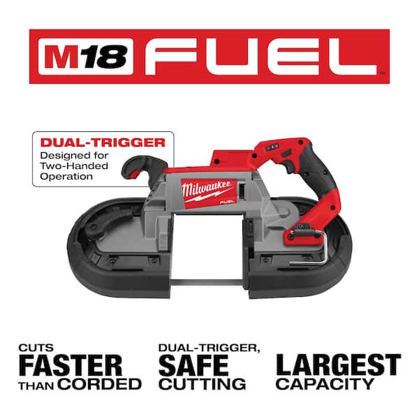 Milwaukee 2729S-20 M18 FUEL 18V Lithium-Ion Brushless Cordless Deep Cut Dual-Trigger Band Saw (Tool-Only) - 3