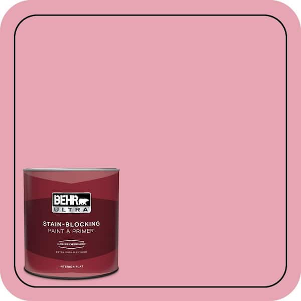 BEHR ULTRA 1 qt. #P140-3 Love At First Sight Extra Durable Flat Interior Paint & Primer