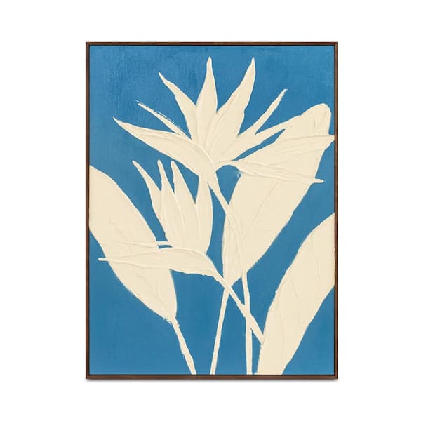 NADAAL STUDIOS Lyanna 2 Framed Art Print, Inverse Silhouette Acrylic on Canvas with Solid Pine Wood Frame 32 in. x 24 in.