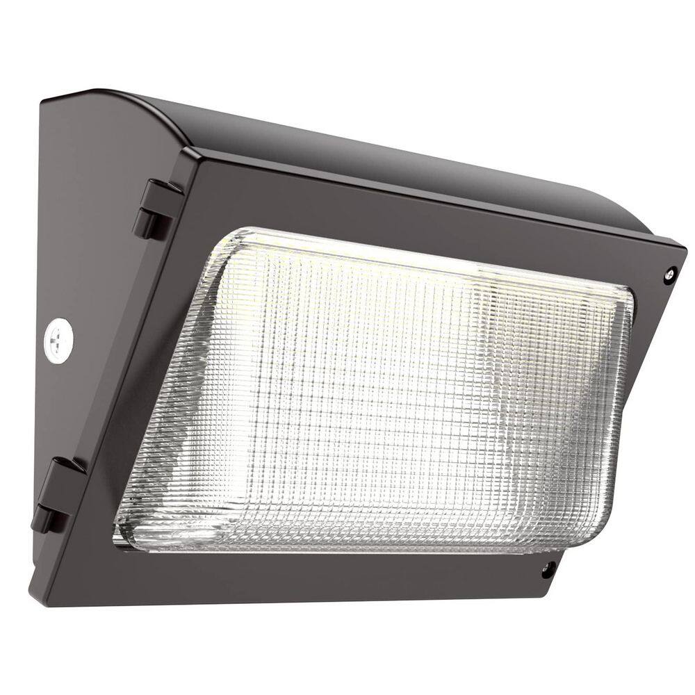 Black Outdoor Hardwired Wall Sconce with LED, 120W Dusk to Dawn Photocell Glass Lens Security Light for Warehouse price history on PriceWatchPro