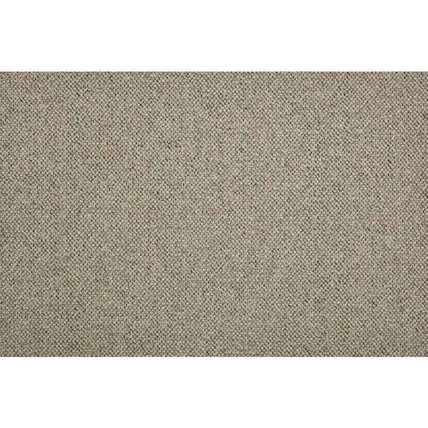 Natural Harmony Hampton - Cobblestone - Beige 13.2 ft. 32 oz. Wool Loop Installed Carpet