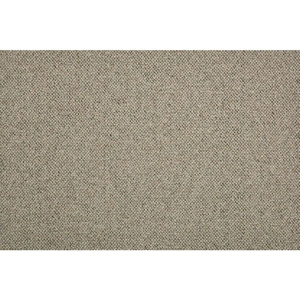 Hampton - Cobblestone - Beige 13.2 ft. 32 oz. Wool Loop Installed Carpet
