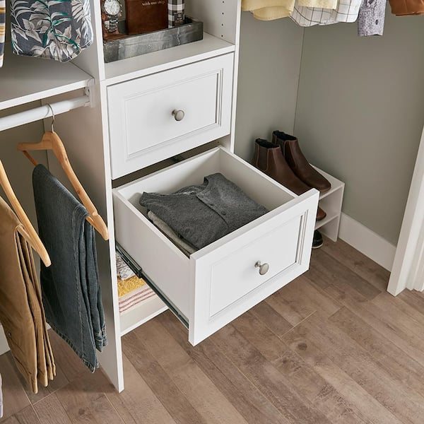 ClosetMaid Selectives 10 in. H x 15 in. W White Wood Drawer with