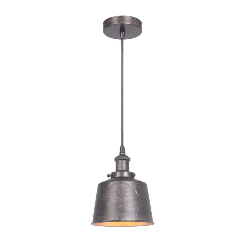Natural Iron Vintage Mini Pendant Light with Glass Shade