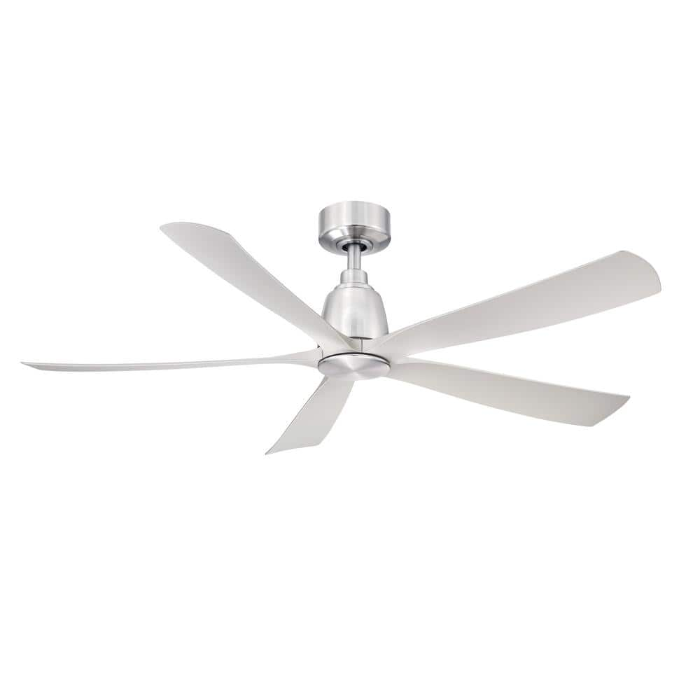 UPC 840506106710 product image for Kute5 52 in. Indoor/Outdoor Ceiling Fan with Brushed Nickel Blades, Remote Contr | upcitemdb.com