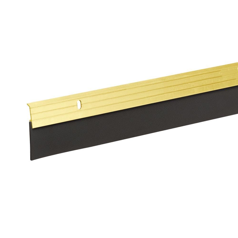 Frost King E/O 2 in. x 36 in. Brite Gold Reinforced Rubber Door Sweep A79GA  - The Home Depot