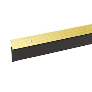 E/O 2 in. x 36 in. Brite Gold Reinforced Rubber Door Sweep