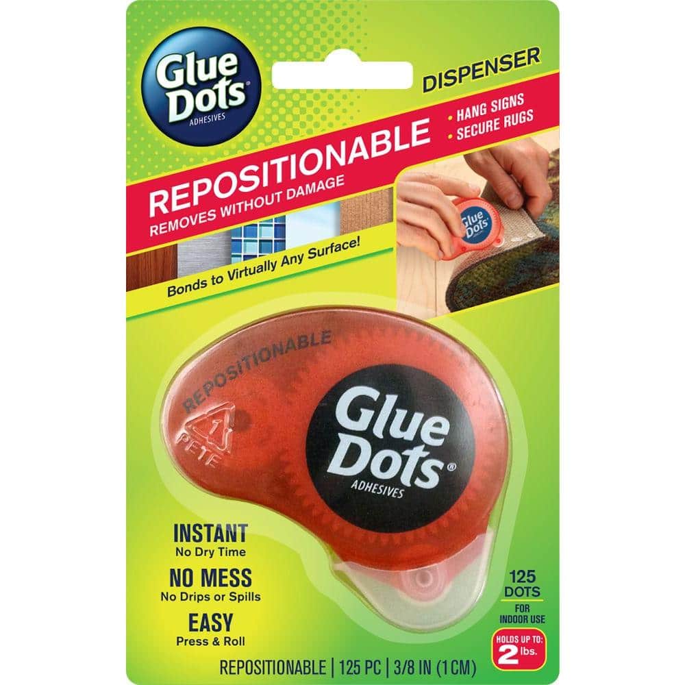 Glue Dots Repositionable Disposable Dispenser (125-Dots) 37110