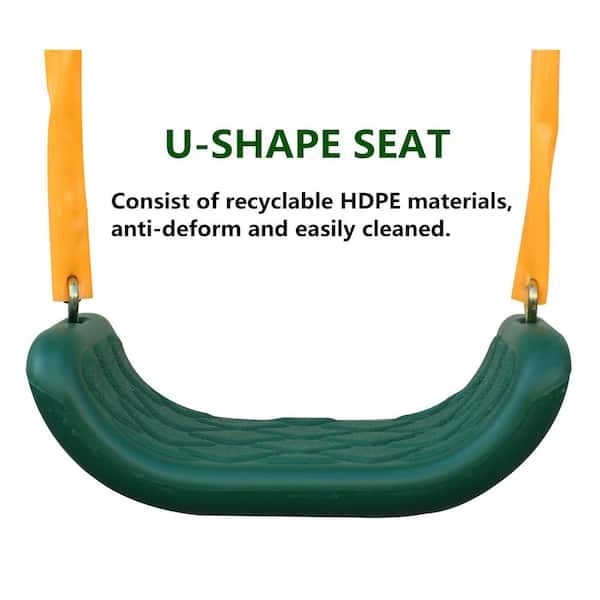 Blue Metal Swing Set Toy for Kids Ages 3-8 -Years, Durable