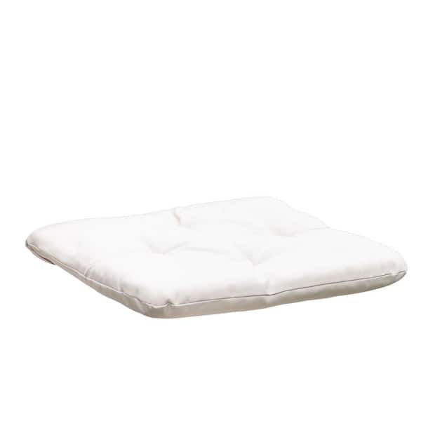 Zeus & Ruta 2-Piece Cream 18 in. x 17 in. Cushion Guard Outdoor Dining Chair Cushions