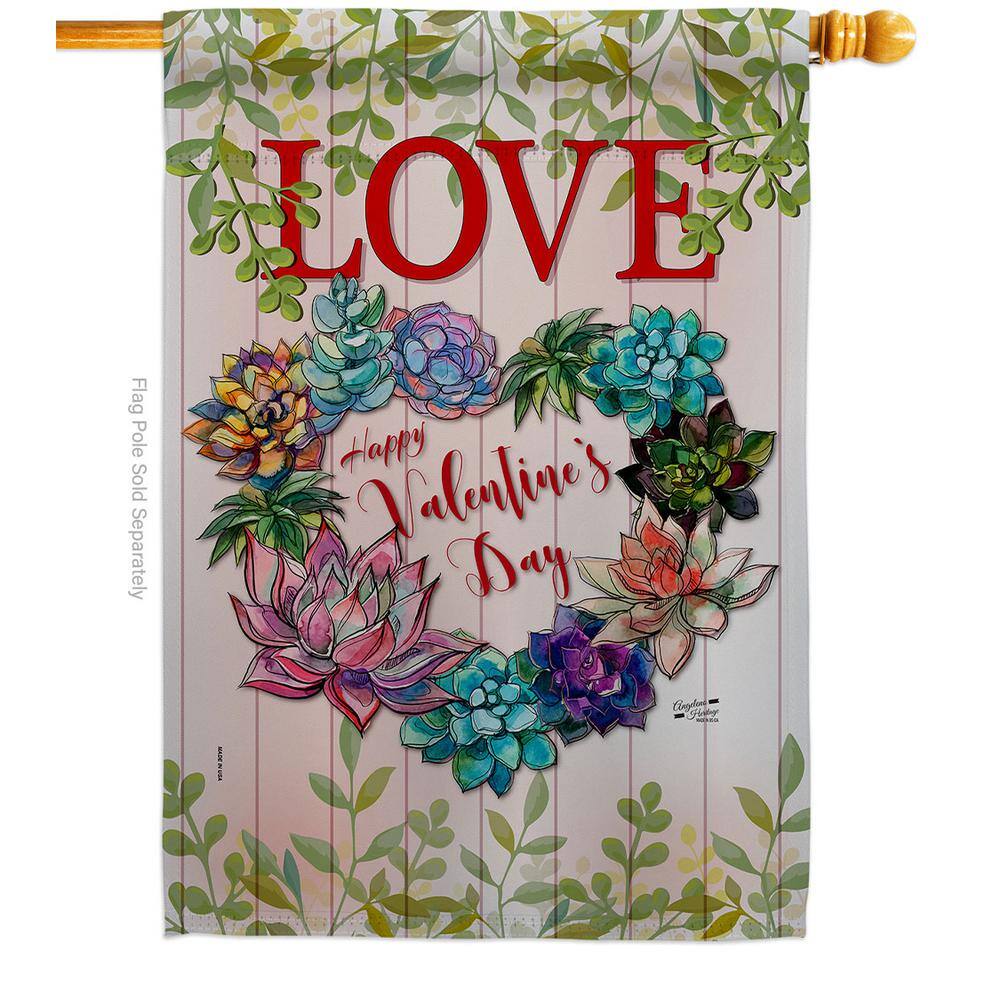 28 in. x 40 in. Succa for Love Spring House Flag Double-Sided Decorative Vertical Flags price history on PriceWatchPro