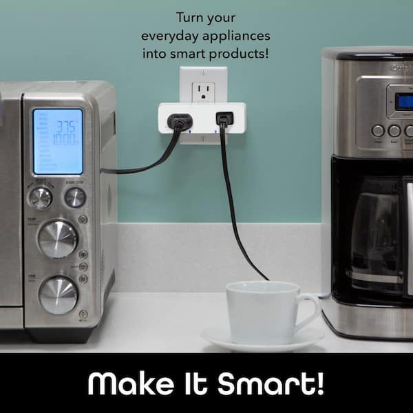 Simply Conserve Smart Plug 2-Pack 120-Volt 1-Outlet Indoor Smart