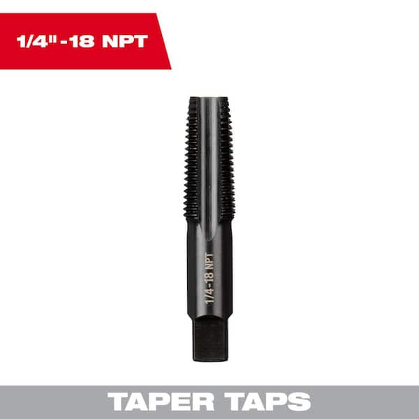 1/4 in. -18 NPT Straight Flute Taper Tap