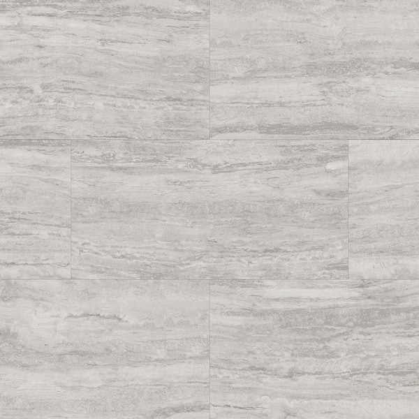 Potter's Bluff 22 MIL x 12 in. W x 24 in. L Click Lock Waterproof Luxury Vinyl Tile Flooring (20.03 sq. ft./Case)