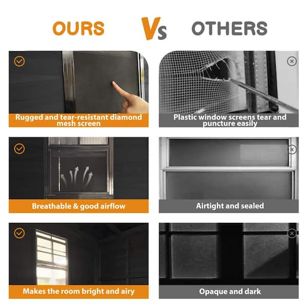 8 ft. W x 5 ft. D Outdoor Wood Shed, Farm Stand with 3-Seat Serving Counter, Lockable Windows and Doors, 40 sq. ft.