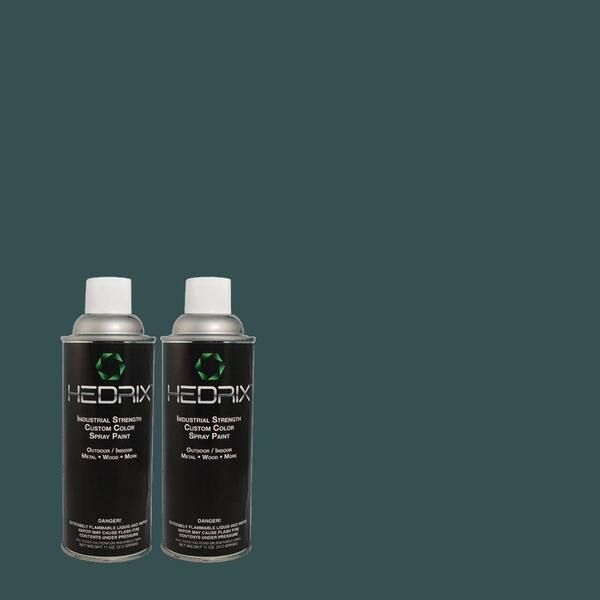 Hedrix 11 oz. Match of 540F-7 Velvet Evening Flat Custom Spray Paint (2-Pack)