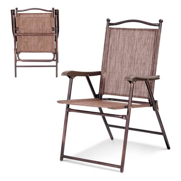 Metal folding store lawn chairs