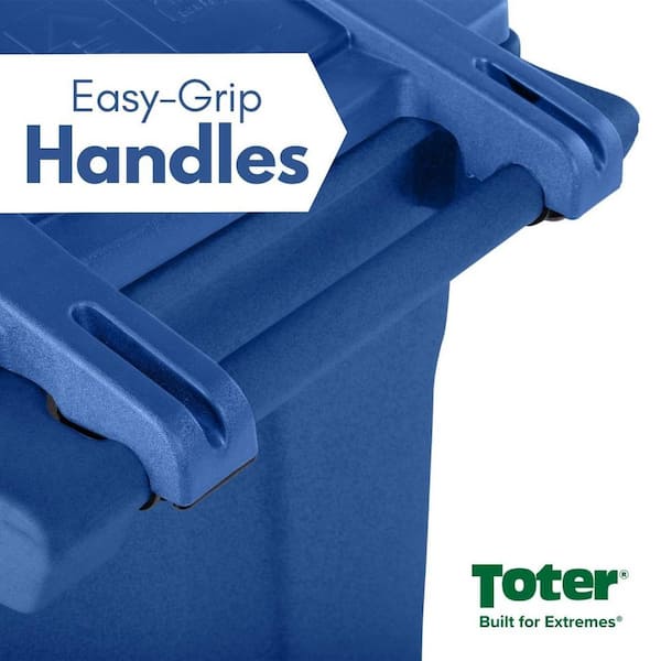 Toter 96 Gal. 2-Wheel Recycling Trash Can - Power Townsend Company