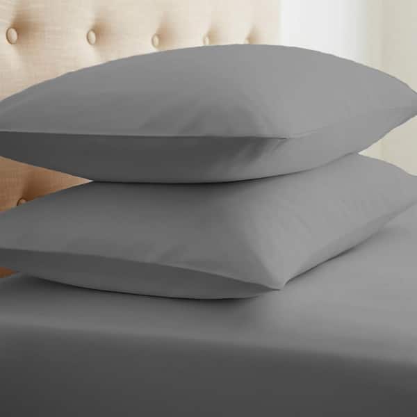 Becky Cameron Performance Gray Queen Pillowcases (Set of 2)