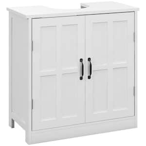 23.5 in. W x 11.75 in. D x 23.5 in. H Freestanding Bath Vanity with MDF Top and Adjustable Shelf in White