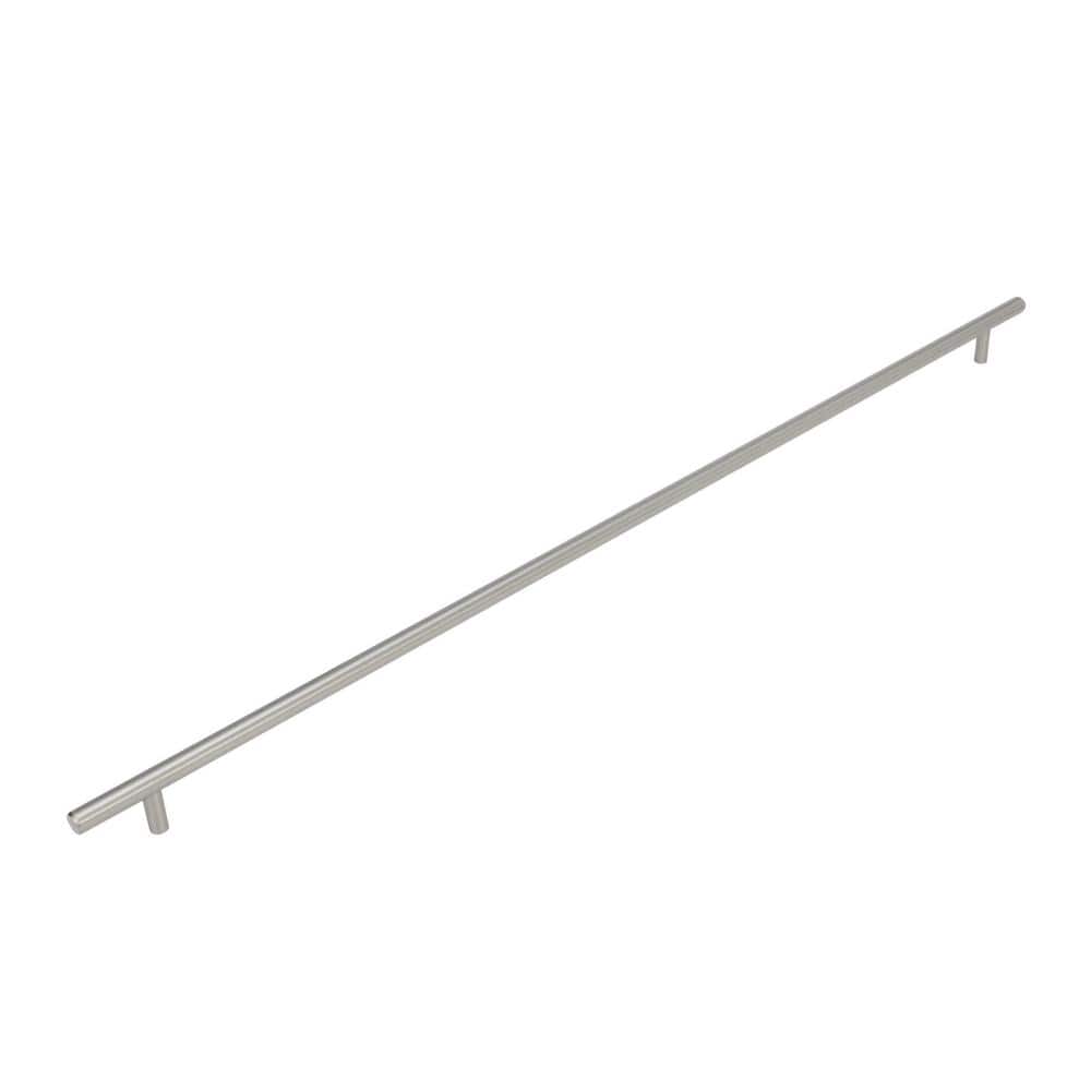 Bar Pulls 25-3/16 in. (640mm) Modern Sterling Nickel Bar Cabinet Pull