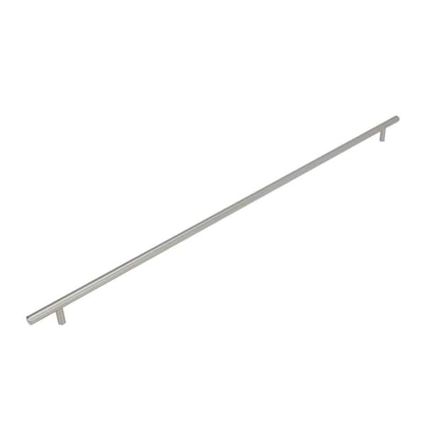 Bar Pulls 25-3/16 in. (640mm) Modern Sterling Nickel Bar Cabinet Pull