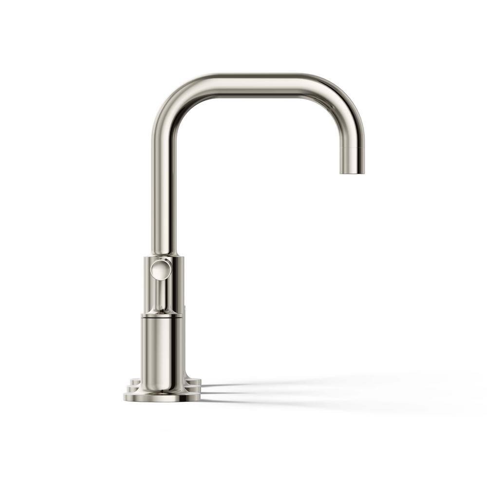 Purist Polished Nickel 8" Widespread Lavatory Faucet with Low Lever Handles
