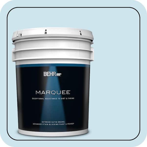 BEHR MARQUEE 5 gal. #540A-2 Niagara Falls Satin Enamel Exterior Paint & Primer